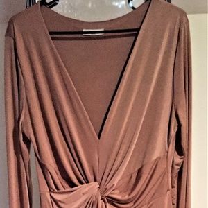 Champagne Knot Tie Dress